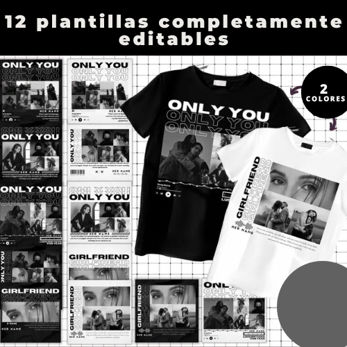 Camisetas GIRLFRIEND/ ONLY YOU personalizada